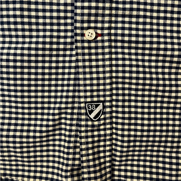 Cremieux Classics button up plaid shirt. Blue and white. - Picture 4 of 4